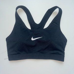 nike sports bra size xs black